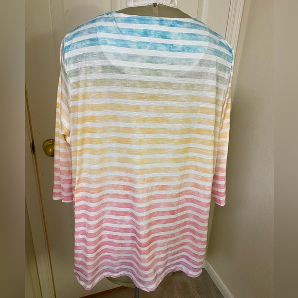 CJ Banks striped top XXL - Picture 2 of 8